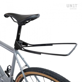 Luggage rack for quick release seat tube with leather cover